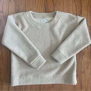 Women’s J. Crew Tan Vintage Fleece Pullover Size Small